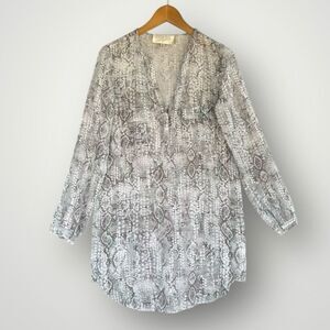 5 for $45 Rory Beca Tunic Long Top Pure Silk Women Size S